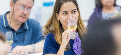 aluna aula vinho