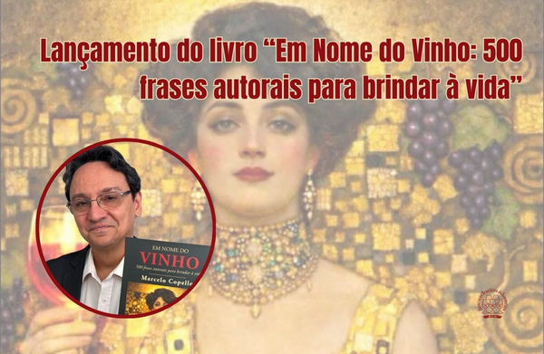 Lançamento do livro “Em nome do vinho: 500 frases autorais para brindar à vida”