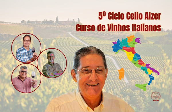 Curso de Vinhos Italianos - 5º Ciclo Celio Alzer